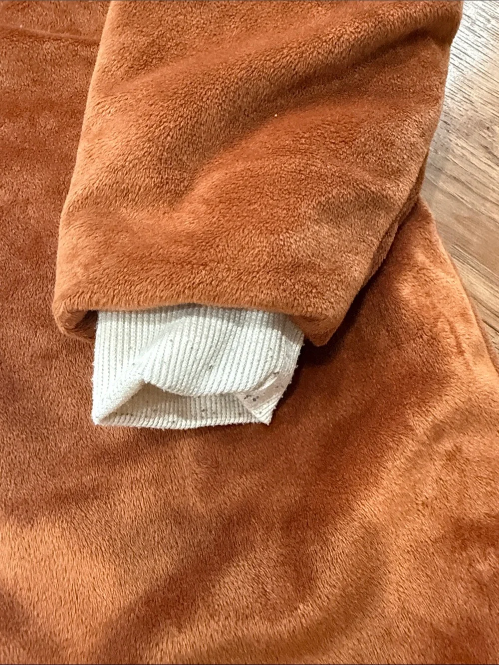 Comfy Brown Reindeer Kids Hoodie Costume with Cream Belly